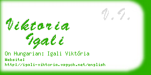 viktoria igali business card